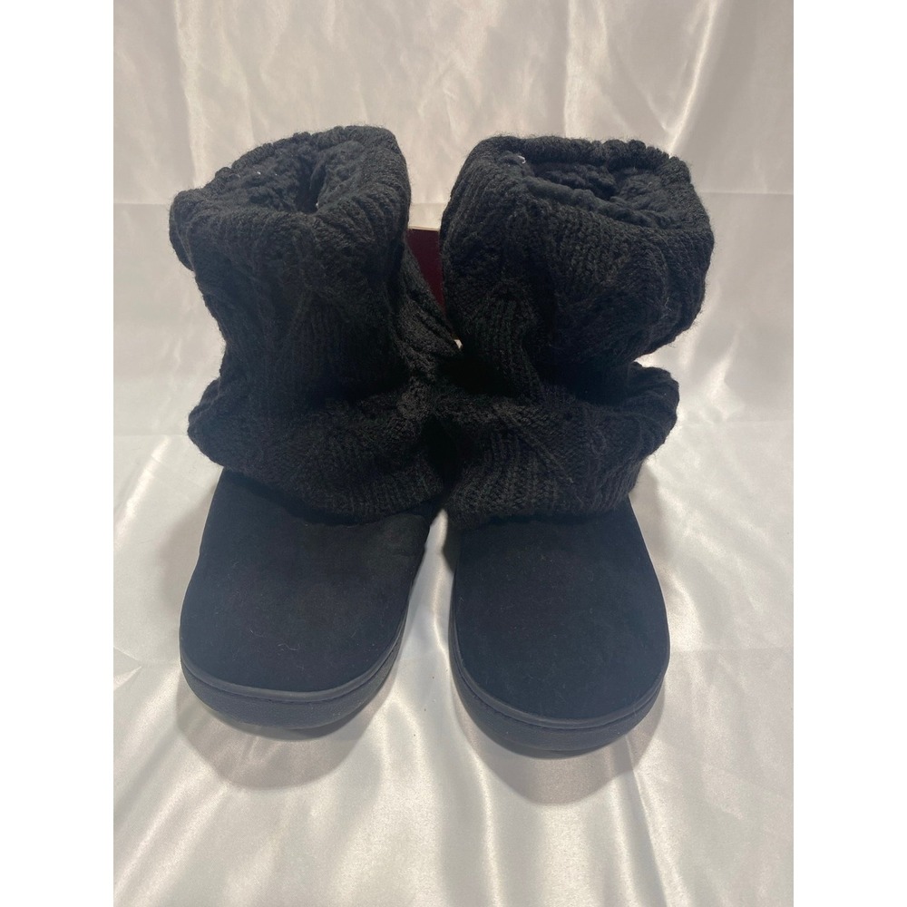 Women's Muk Luks Black Slipperโ Ankle Bootie's
